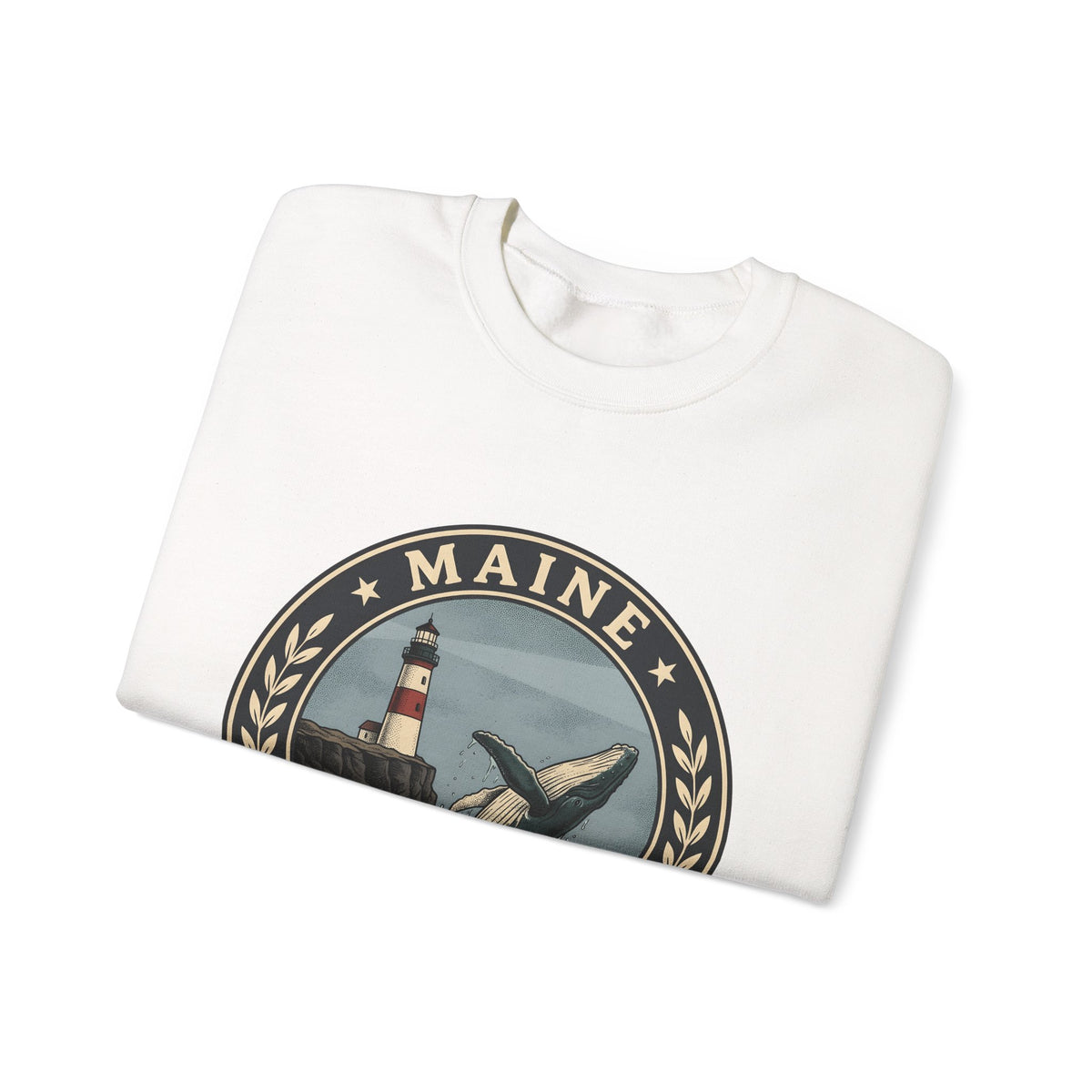 Whale Beacon Sweatshirt Maine Marine Gift Women Vintage Sweatshirt Whale Sweatshirt New England Enthusiast Distressed Sweatshirt Nautical Graphic Retro Sea