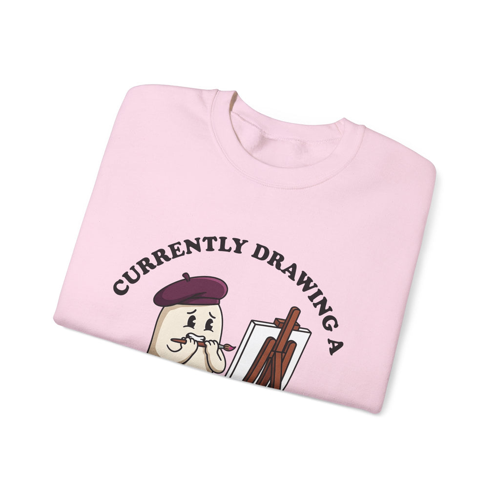 Apparition Illustrator Funny Gift Cartoon Ghost Artist Humor Fan Comic Visual Sweatshirt