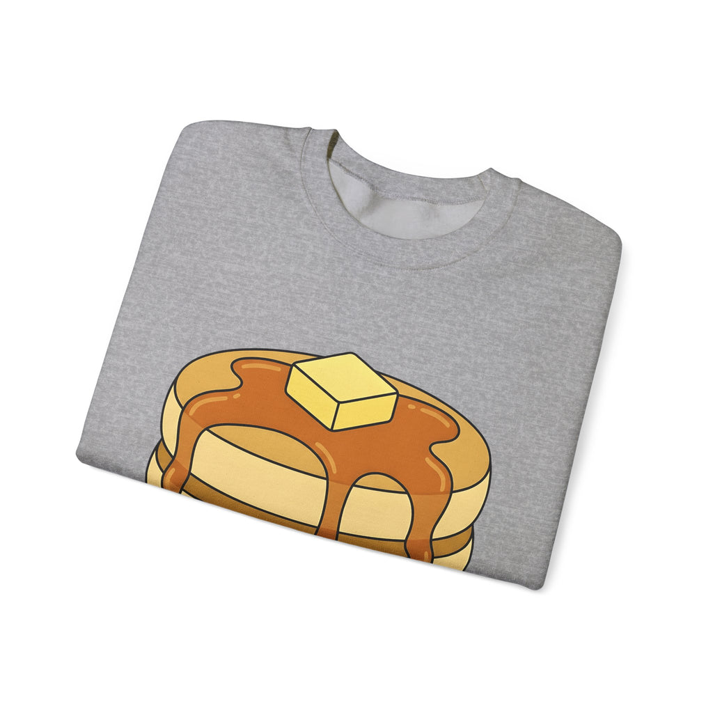 Flapjack Pile Sweatshirt Desserts Brunch Gift Women Comic Sweatshirt Granola Bar Sweatshirt Pastry Fan Cartoon Sweatshirt Breakfast Graphic Simple Honey Sweatshirt