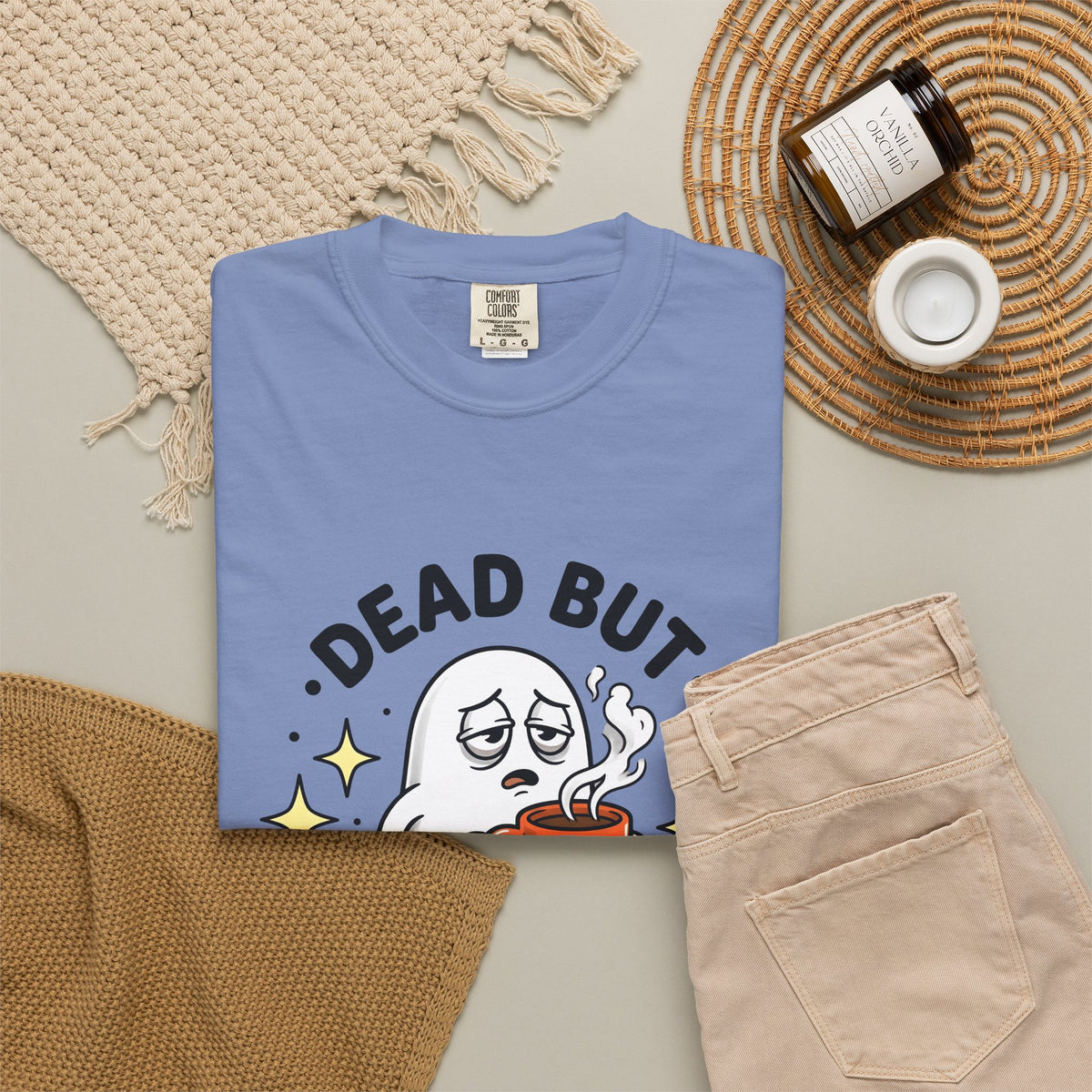 Spooky Coffee T-Shirt T-Shirt Coffee Funny Gift Women Comic T-Shirt Coffee Cup T-Shirt Coffee Fan Cartoon T-Shirt Humor Graphic Vintage Sparkle T-Shirt