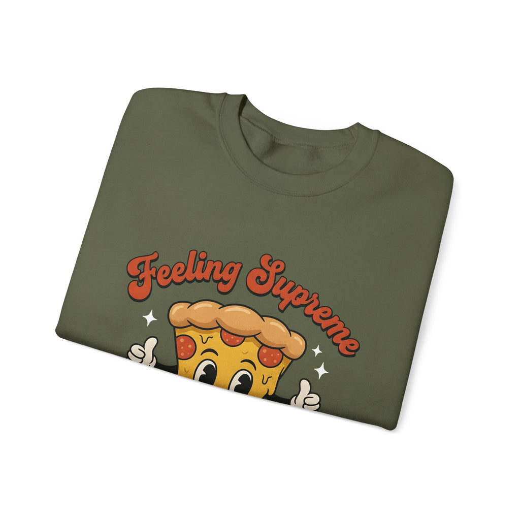 Pizza Cartoon Sweatshirt Pizza Food Gift Women Cute Sweatshirt Pizza Sweatshirt Pizza Fan Kawaii Sweatshirt Cuisine Graphic Retro Stars Sweatshirt