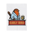 Avian Robe Blanket Funny Creature Gift Women Animated Blanket Bird Blanket Humor Fan Cartoon Blanket Beast Graphic Old School Alarm Blanket