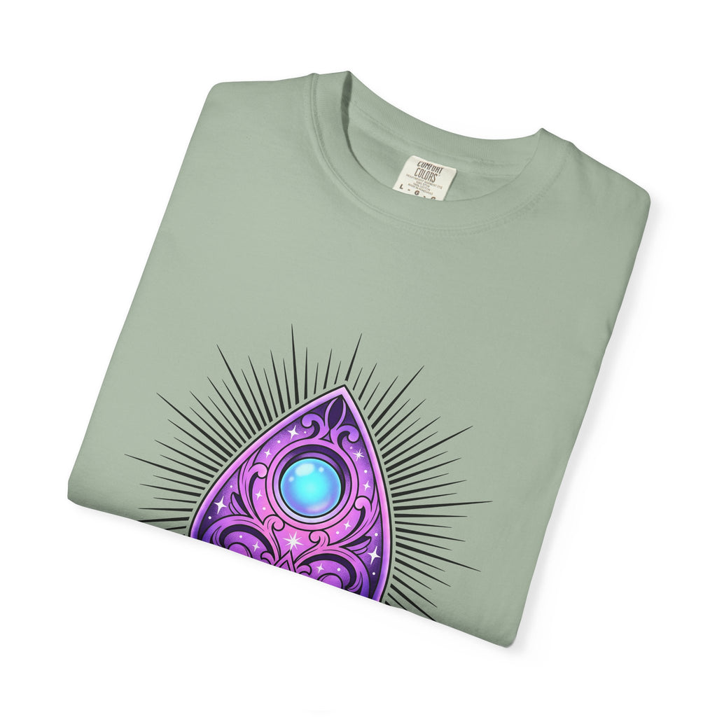 Magic Planchette T-Shirt Boho Chic Zodiac Gift Women Mystical T-Shirt Ouija Board T-Shirt Bohemian Fan Spiritual T-Shirt Astrology Graphic Trippy