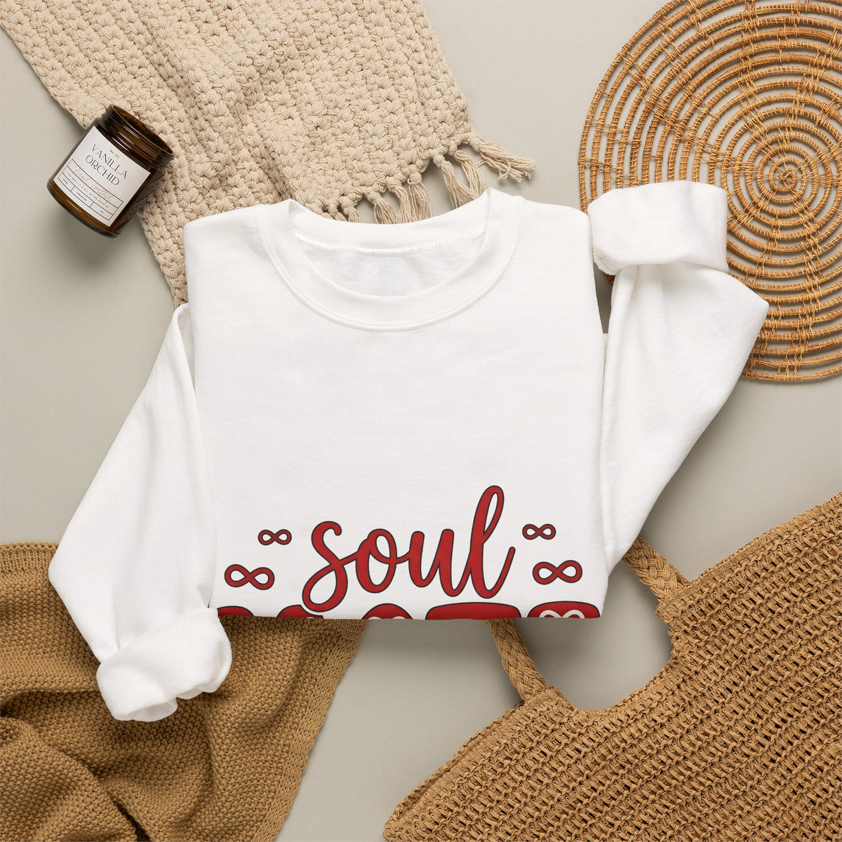 Soulmate Phrase Sweatshirt St. Valentine's Day Pairs Gift Women Cute Sweatshirt Soulmate Sweatshirt Valentine Fan Adorable Sweatshirt Couples Graphic Clean