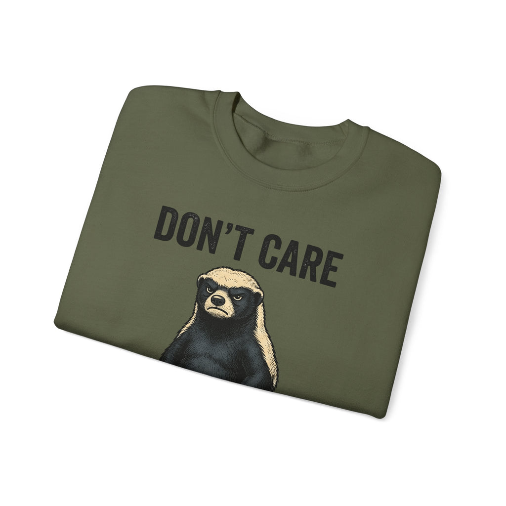 Honey Badger Boots Sweatshirt Cowgirl Wildlife Gift Women Retro Sweatshirt Combat Boots T