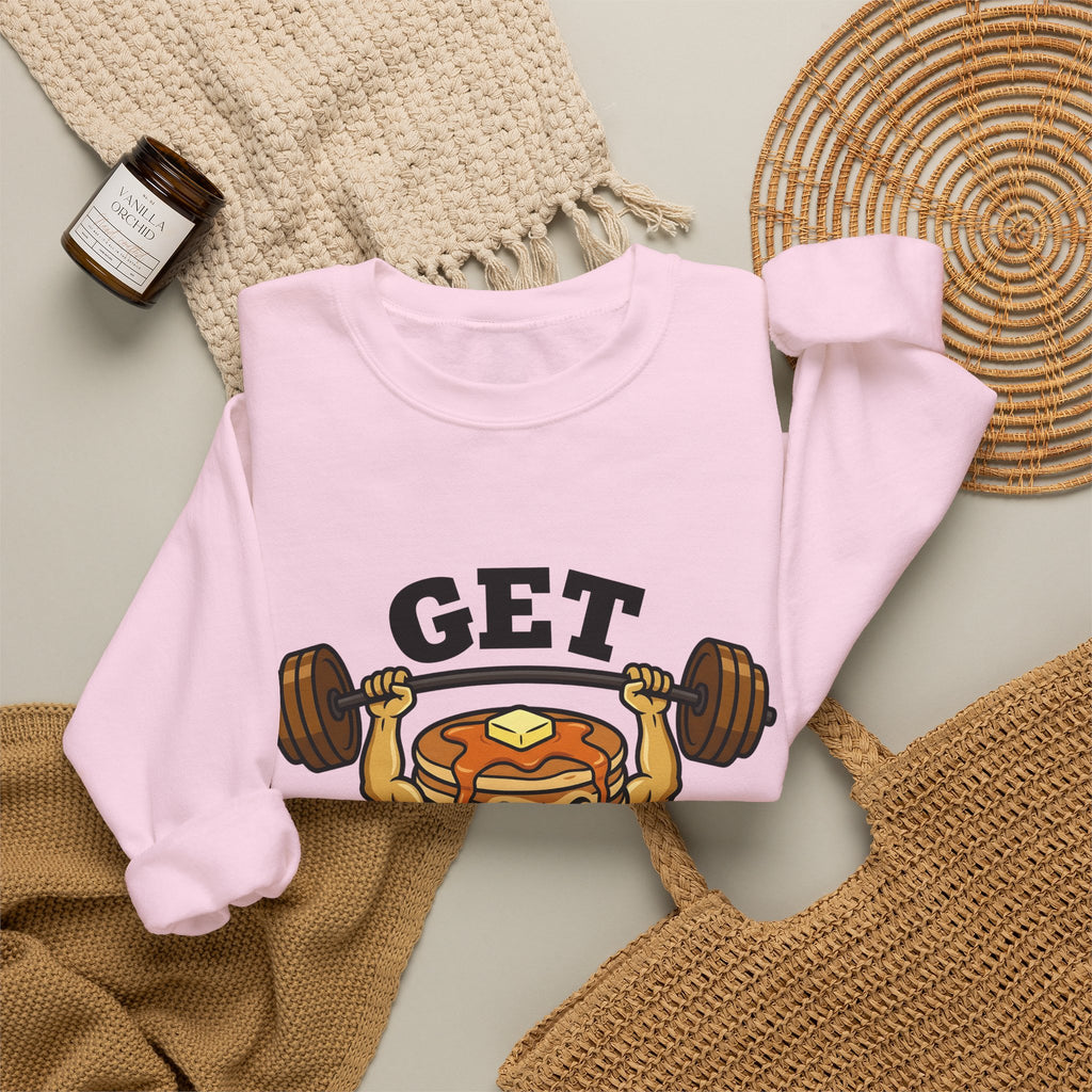 Hotcake Stack Sweatshirt Desserts Training Gift Women Caricature Sweatshirt Pancake Tower Sweatshirt Pastry Fan Cartoon Sweatshirt Fitness Graphic Heavy Stroke
