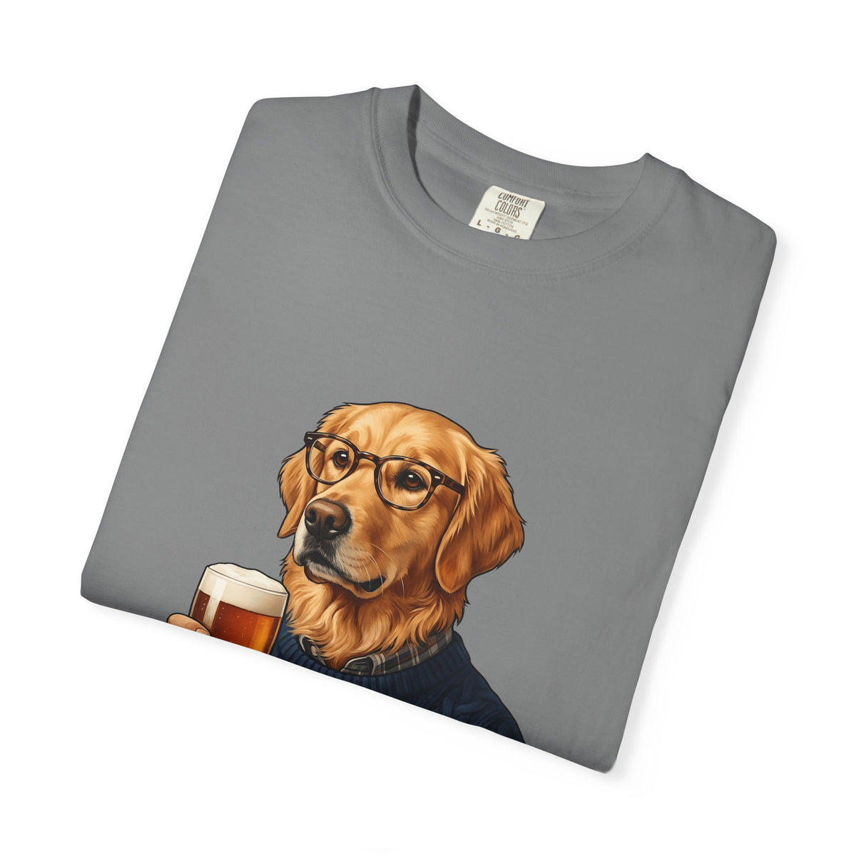 Golden Retriever Dog T-Shirt Dog Fun Gift Women Detailed T-Shirt Retriever T-Shirt Dog Fan Canine T-Shirt Humorous Graphic Old-Fashioned Lager