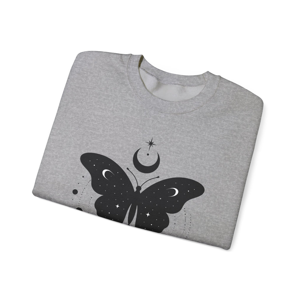 Butterfly Stone Sweatshirt Boho Chic Supernatural Gift Women Mystical Sweatshirt Rock Sweatshirt Bohemian Fan Magical Sweatshirt Occult Graphic Sleek Lunar