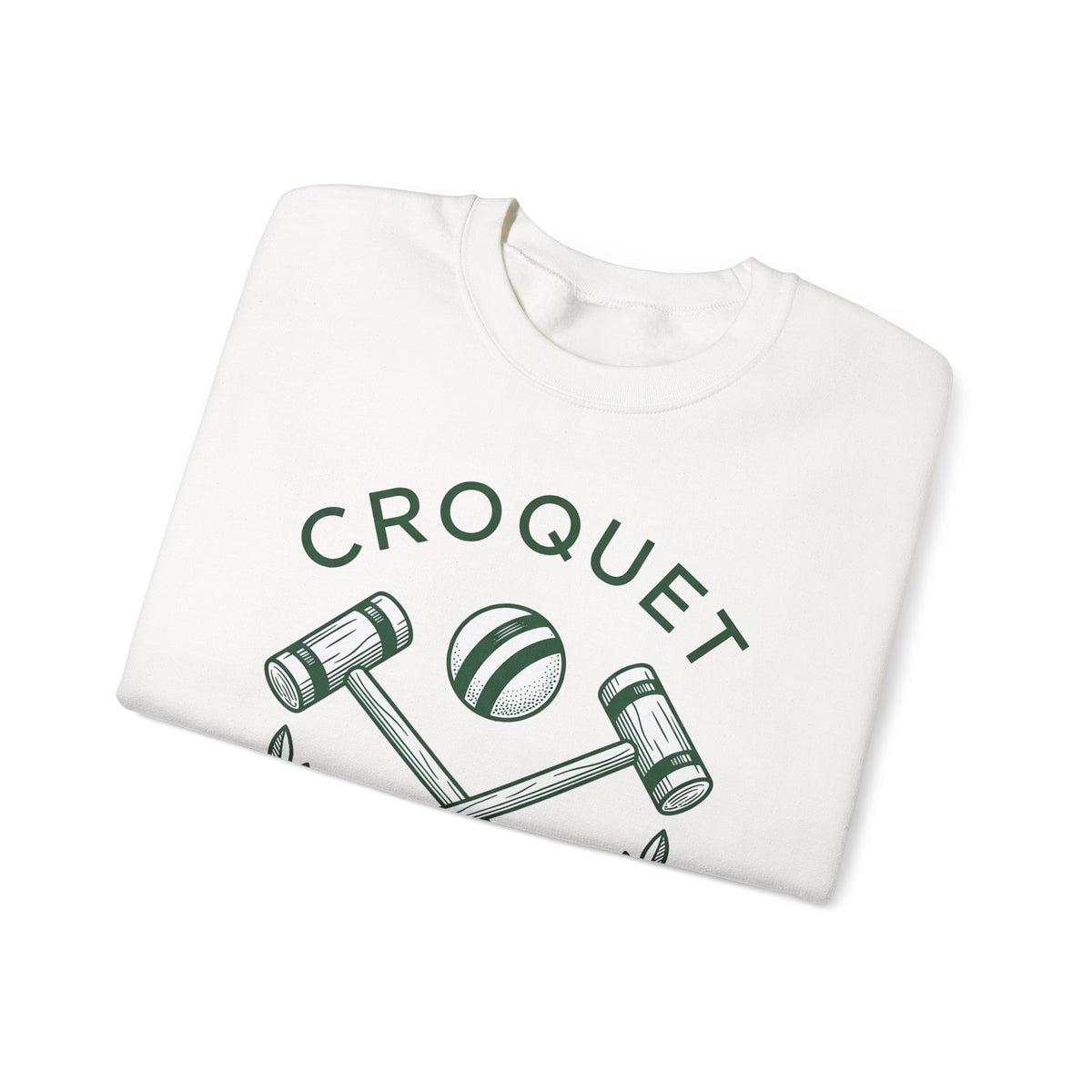 Croquet Mallets Sweatshirt Croquet Lawn Gift Women Vintage Sweatshirt Mallets Sweatshirt Croquet Fan Croquetage Sweatshirt Yard Graphic Hand Drawn Laurel