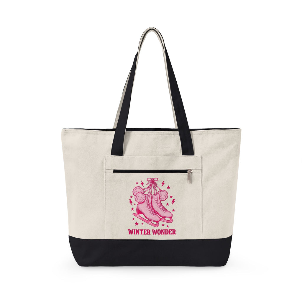 Ice Boots Tote Bag Holiday Frost Gift Women Hand Drawn Tote Bag Winter Boots Tote Bag Christmas Fan Cold Weather Tote Bag Frosty Graphic Sketch Fluff