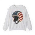 Us Flag Helmet Sweatshirt 4th Of July Liberty Gift Women Retro Sweatshirt Helmet Sweatshirt Patriot Fan Vintage Sweatshirt Retro Graphic Sweatshirt Vintage Star