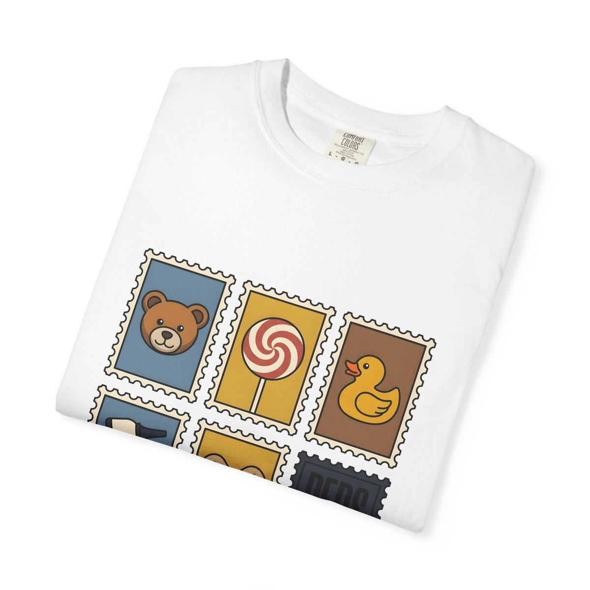 Kids Nurse Stamps T-Shirt Nurses Doctor Gift Women Animated T-Shirt Nursing Stamps T-Shirt Nurse Enthusiast Cartoon T-Shirt Medical Practitioner