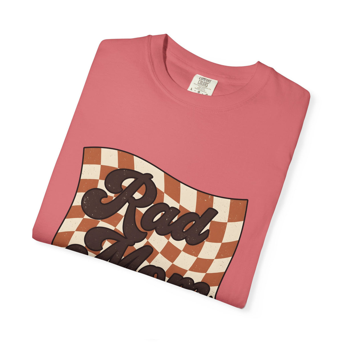 Checkered Flag T-Shirt Moms Family Gift Women Retro T-Shirt Racing Flag T-Shirt Motherhood Fan Vintage T-Shirt T-Shirt Clan Graphic Vintage Wavy