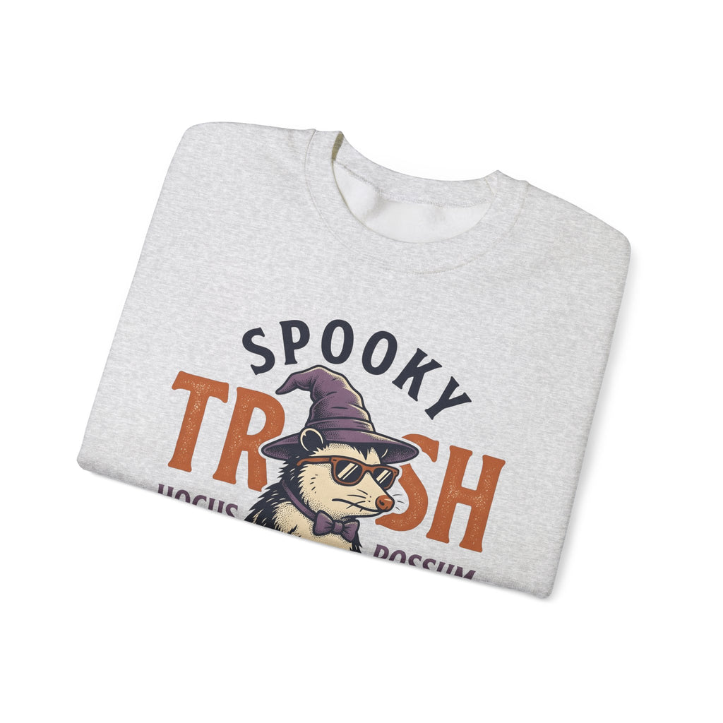 Possum Wizard Halloween Animal Gift Vintage Opossum Spooky Fan Retro Creature Hand Drawn Sweatshirt