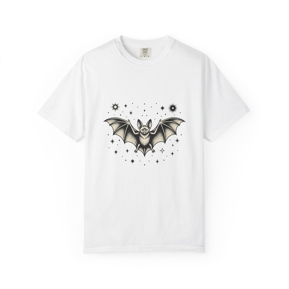 Bat Clipart T-Shirt Cottagecore Dark Art Gift Women Old School T-Shirt Flying Bat T-Shirt Cottage Fan Retro T-Shirt Gothic Graphic Doodle Twinkle