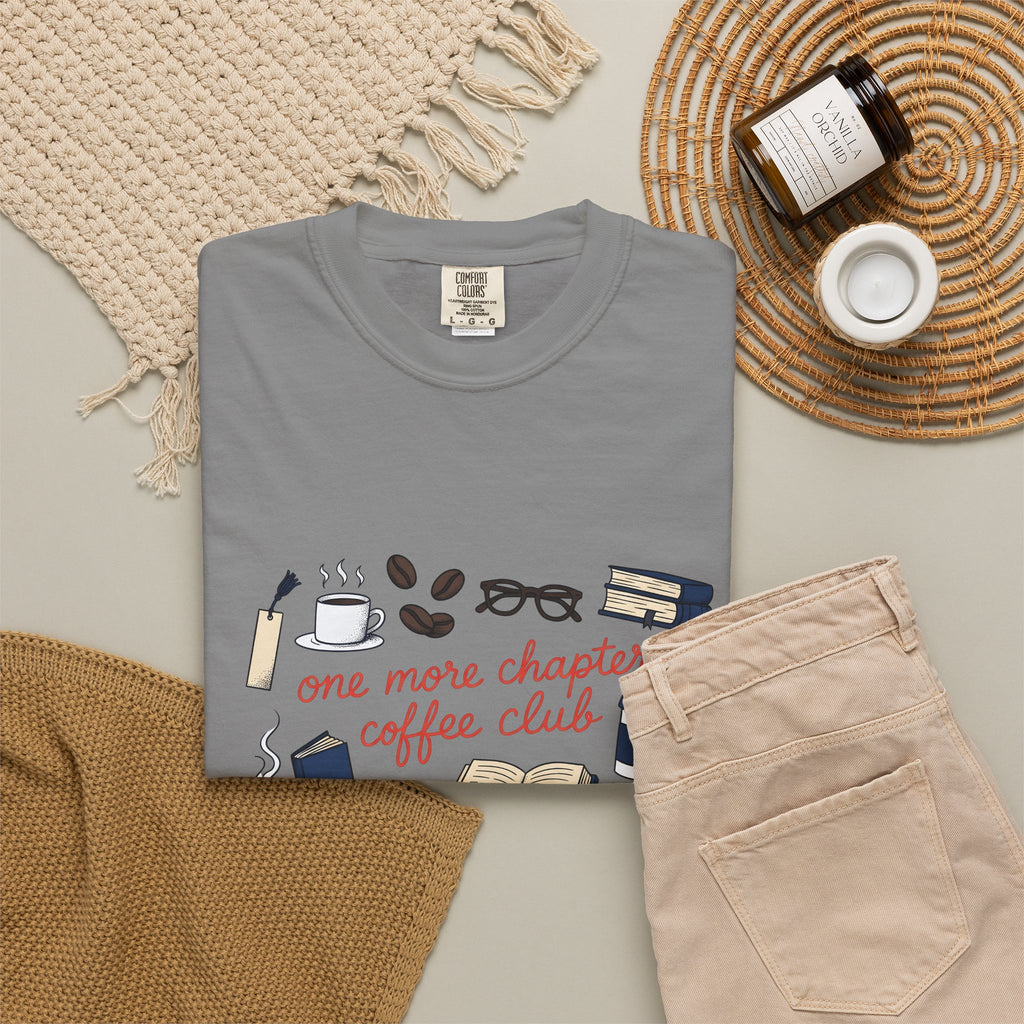Coffee Books T-Shirt Coffee Bookworm Gift Women Hand Drawn T-Shirt Book T-Shirt Coffee Fan Illustrated T-Shirt Reader Graphic Vintage Eyeglasses