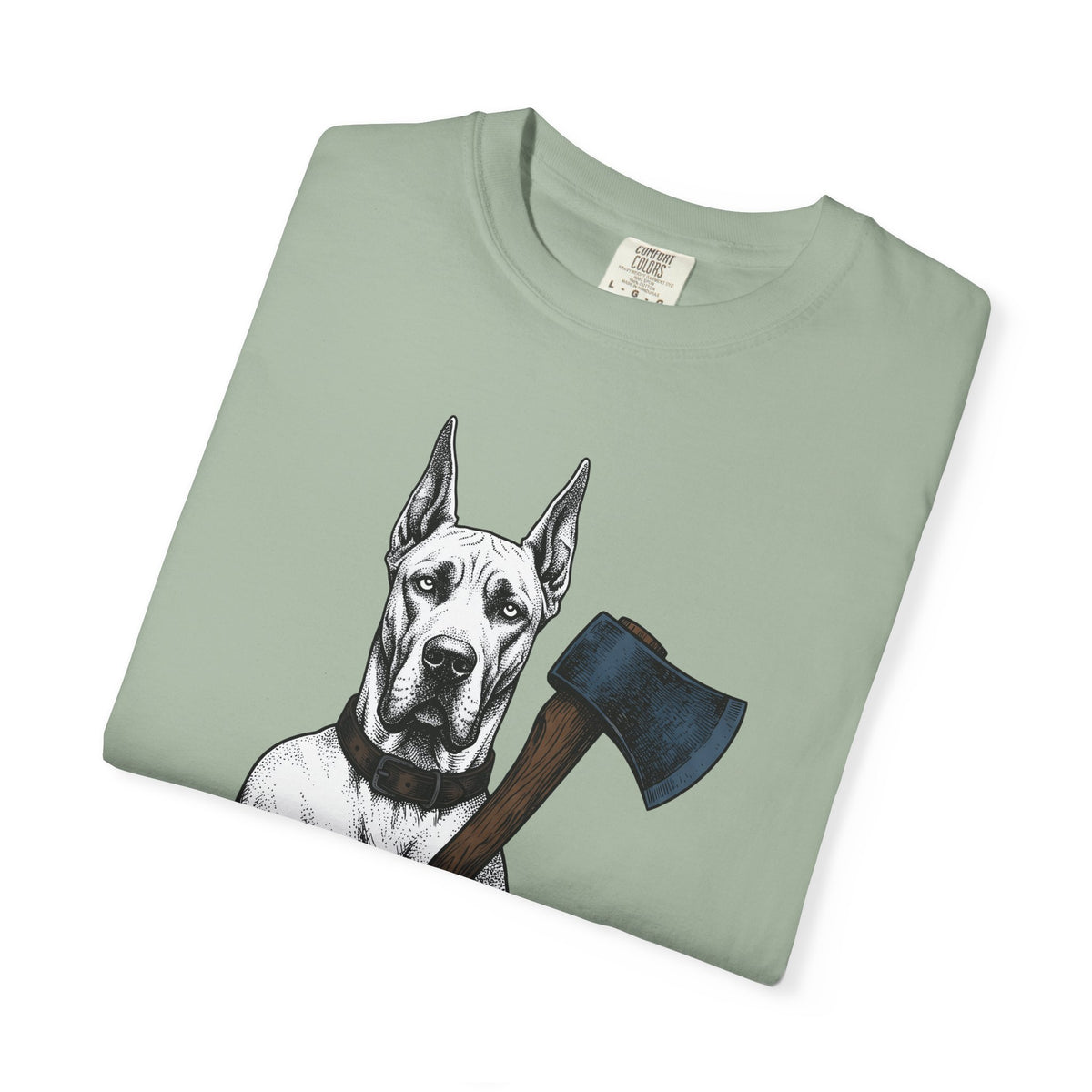 Dane Dog T-Shirt Dog Funny Gift Women Retro T-Shirt Great Dane T-Shirt Dog Fan Hound T-Shirt Humor Graphic Sketch Hatchet T-Shirt