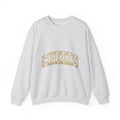 Festive Lettering Holiday Gathering Gift Cheerful Typography Christmas Fan Hand Lettering Party Sweatshirt