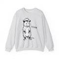 Possum Western Hat Sweatshirt Cowgirl Pet Gift Women Line Art Sweatshirt Opossum Sweatshirt Cowboy Fan Animal Illustration Graphic Hand Drawn Western Hat