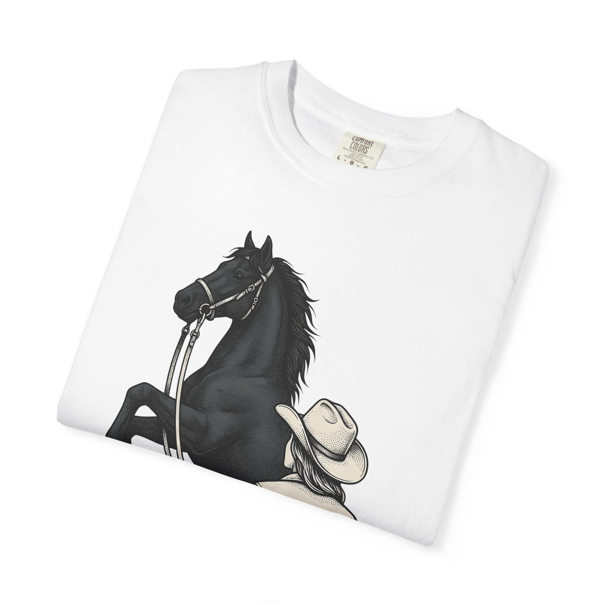 Ranch Horse T-Shirt Cowgirl Cowboy Gift Women Old School T-Shirt Ranch Horse T-Shirt Rodeo Fan Vintage T-Shirt Cowboy Graphic Line Art Power Bolt