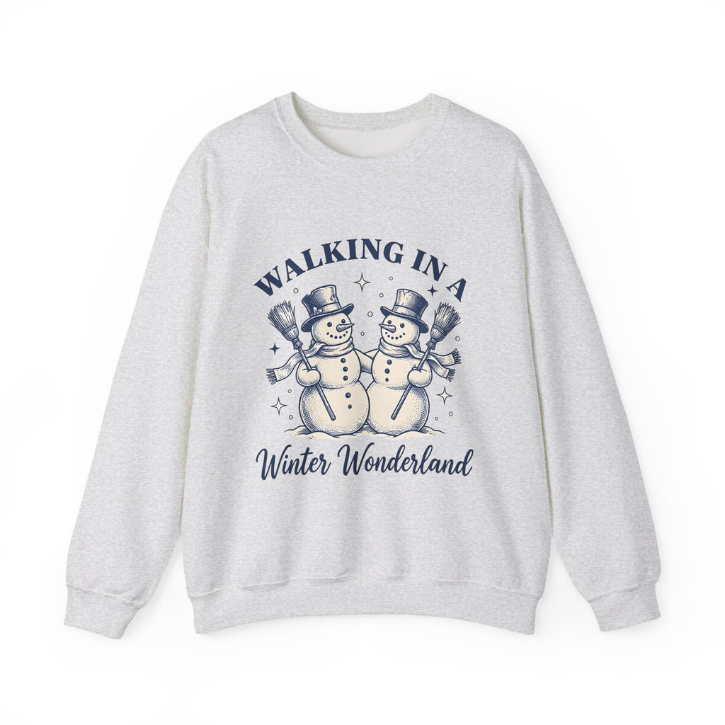 Snowman Twosome Sweatshirt Christmas Cold Gift Women Handmade Sweatshirt Frosty Sweatshirt Xmas Fan Handmade Sweatshirt Frosty Graphic Cartoon Glimmers Sweatshirt