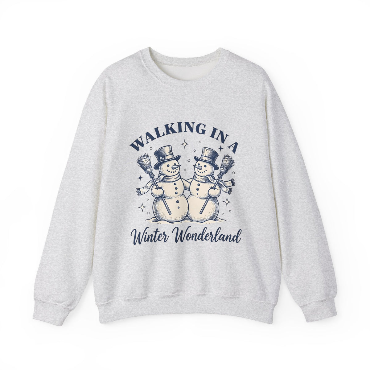 Snowman Twosome Sweatshirt Christmas Cold Gift Women Handmade Sweatshirt Frosty Sweatshirt Xmas Fan Handmade Sweatshirt Frosty Graphic Cartoon Glimmers Sweatshirt