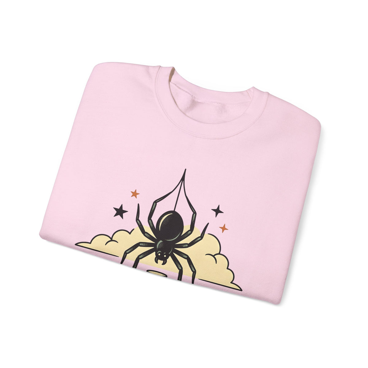 Spider Flask Sweatshirt Halloween Eerie Gift Women Typography Sweatshirt Flask Sweatshirt Horror Fan Gothic Sweatshirt Spooky Graphic Classic Glitter Sweatshirt