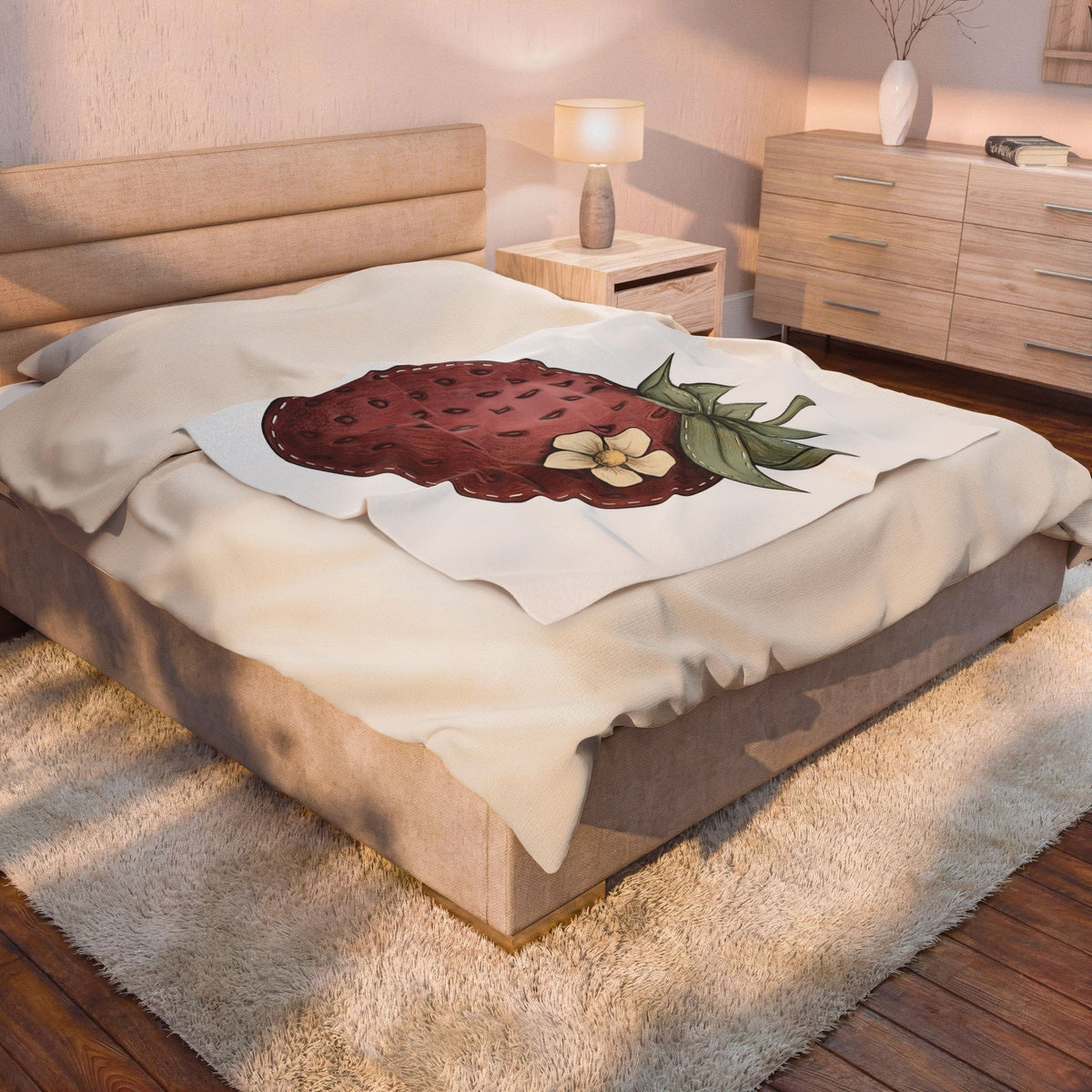 Strawberry Design Blanket Moms Harvest Gift Women Garden Blanket Fruit T-Sh
