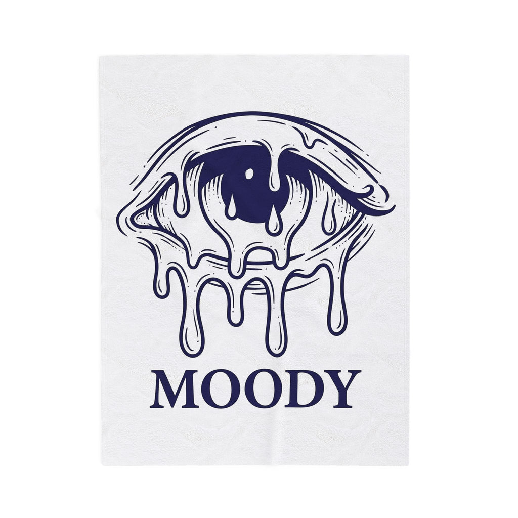 Melting Eye Blanket Aesthetic Gothic Gift Women Line Art Blanket Weeping Eye Blanket Style Fan Graphic Blanket Dark Illustration Minimal Drips