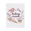 Baking Tools Blanket Moms Kitchen Gift Women Doodle Blanket Bakeware Blanket Motherhood Enthusiast Hand Drawn Blanket Cooking Graphic Retro Cupcake
