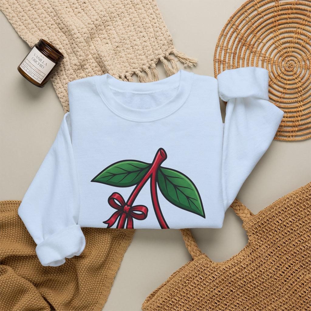 American Cherries 4Th Of July Beach Gift Comic Cherry Independence Day Fan Cartoon Coastal Sweatshirt
