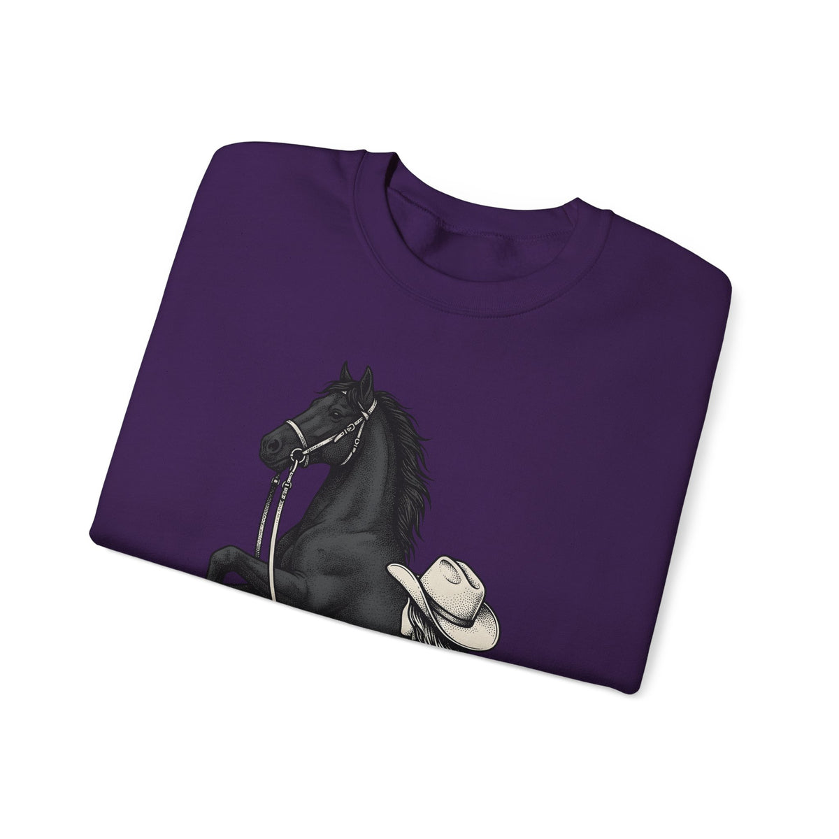 Ranch Horse Sweatshirt Cowgirl Cowboy Gift Women Old School Sweatshirt Ranch Horse Sweatshirt Rodeo Fan Vintage Sweatshirt Cowboy Graphic Line Art Power Bolt