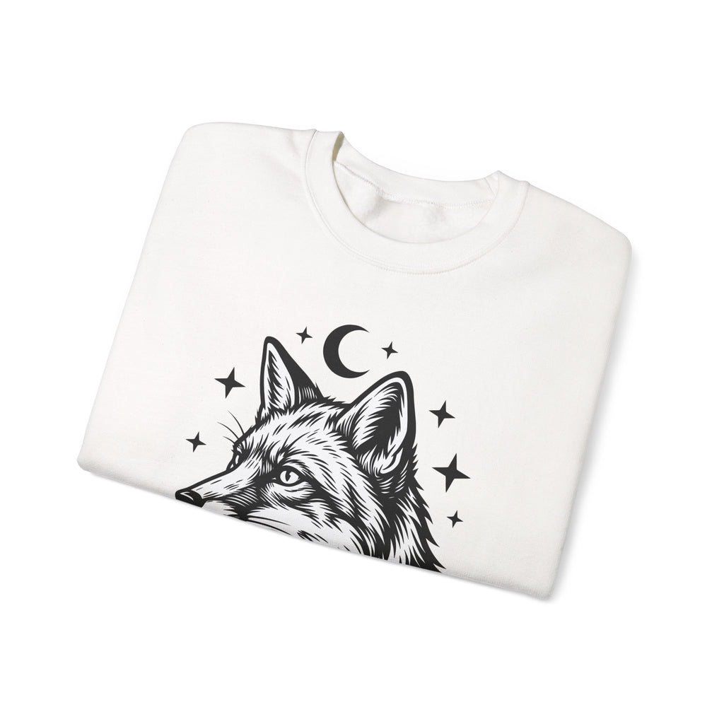 Wolf Portrait Sweatshirt Boho Chic Fauna Gift Women Sketch Sweatshirt Canine Sweatshirt Bohemian Fan Drawing Design Graphic Creature Illustration Graphic