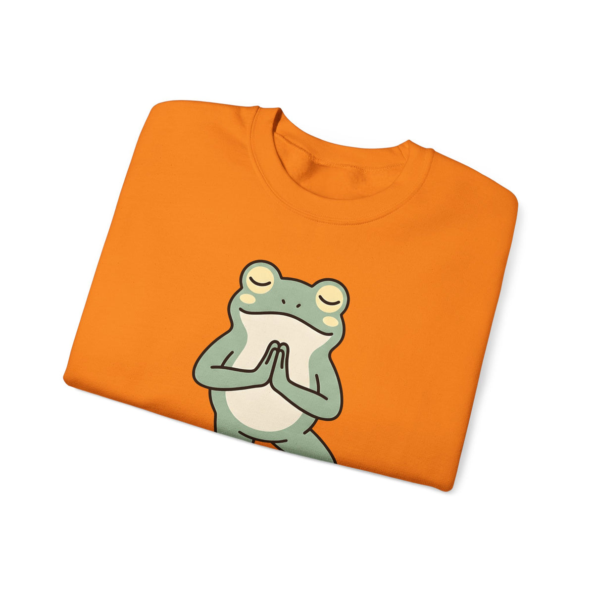 Yoga Frog Sweatshirt Yoga Nature Gift Women Sketch Sweatshirt Toad Sweatshirt Yoga Enthusiast Drawing Illustration Wildlife Graphic Clean Standing Pose