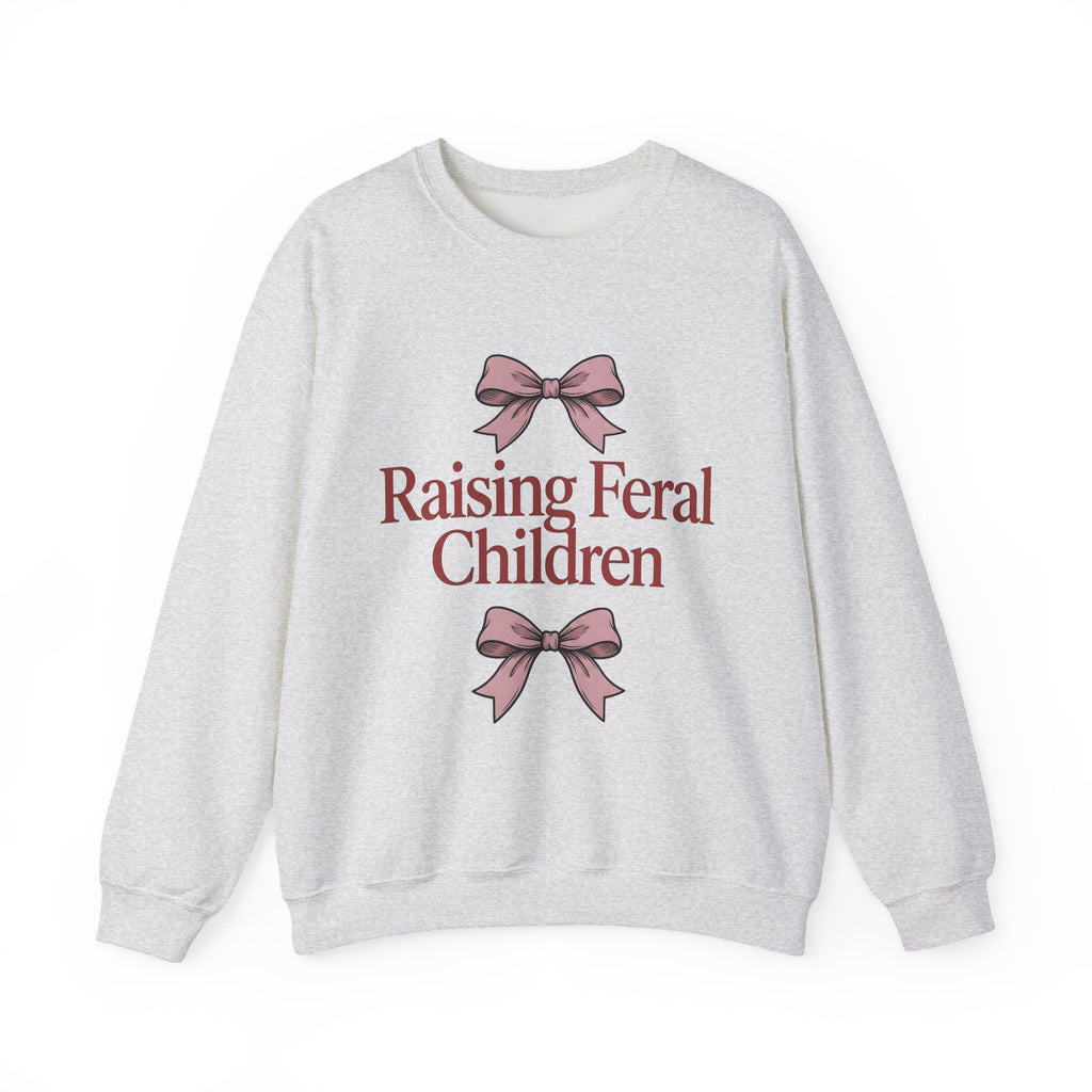 Pink Ribbons Sweatshirt Moms Jokes Gift Women Fun Sweatshirt Bows Sweatshirt Motherhood Fan Cute Sweatshirt Pun Graphic Retro Bow Sweatshirt