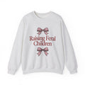 Pink Ribbons Sweatshirt Moms Jokes Gift Women Fun Sweatshirt Bows Sweatshirt Motherhood Fan Cute Sweatshirt Pun Graphic Retro Bow Sweatshirt