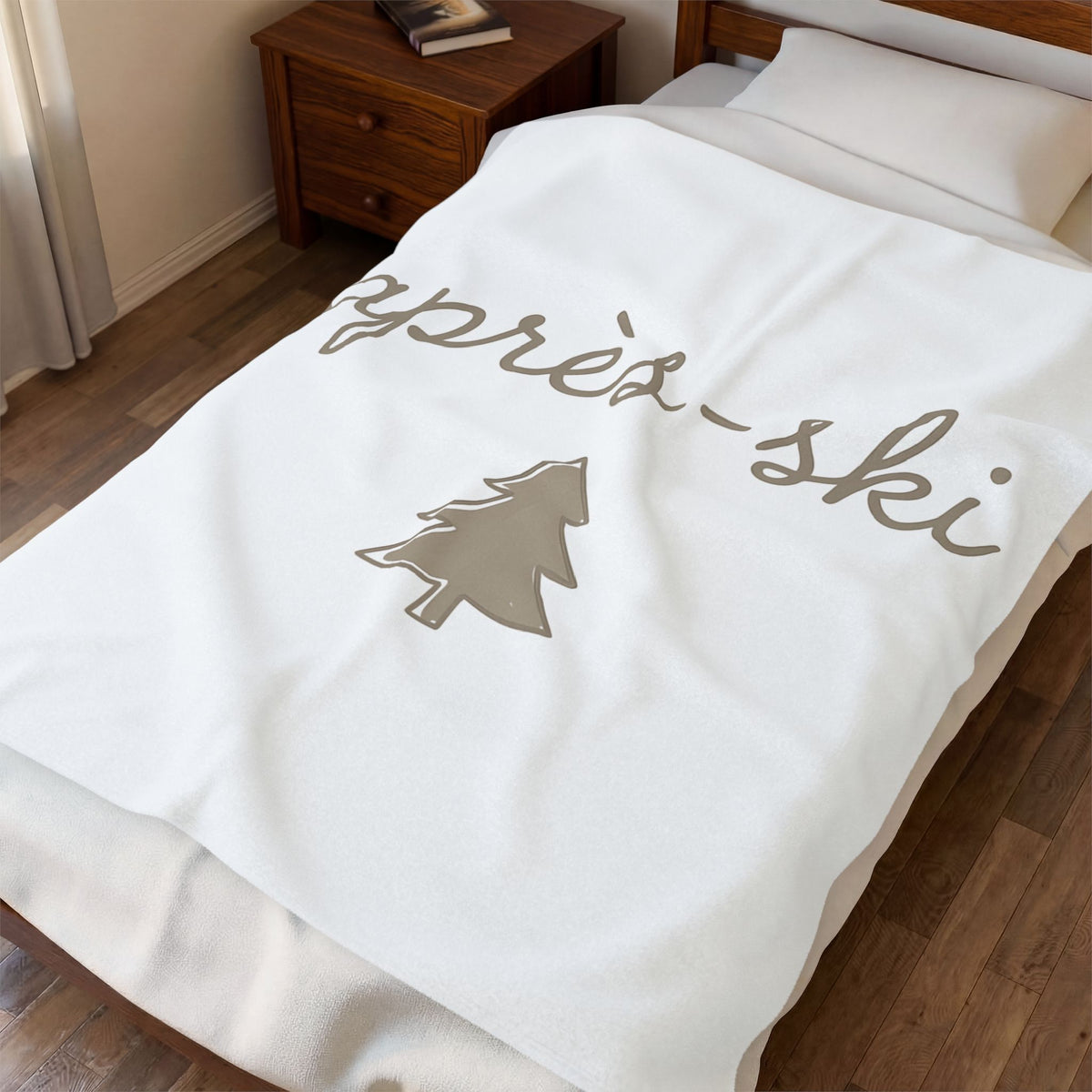 Pine Tree Holiday Freeze Gift Basic Evergreen Christmas Fan Simple Frost Trendy Blanket