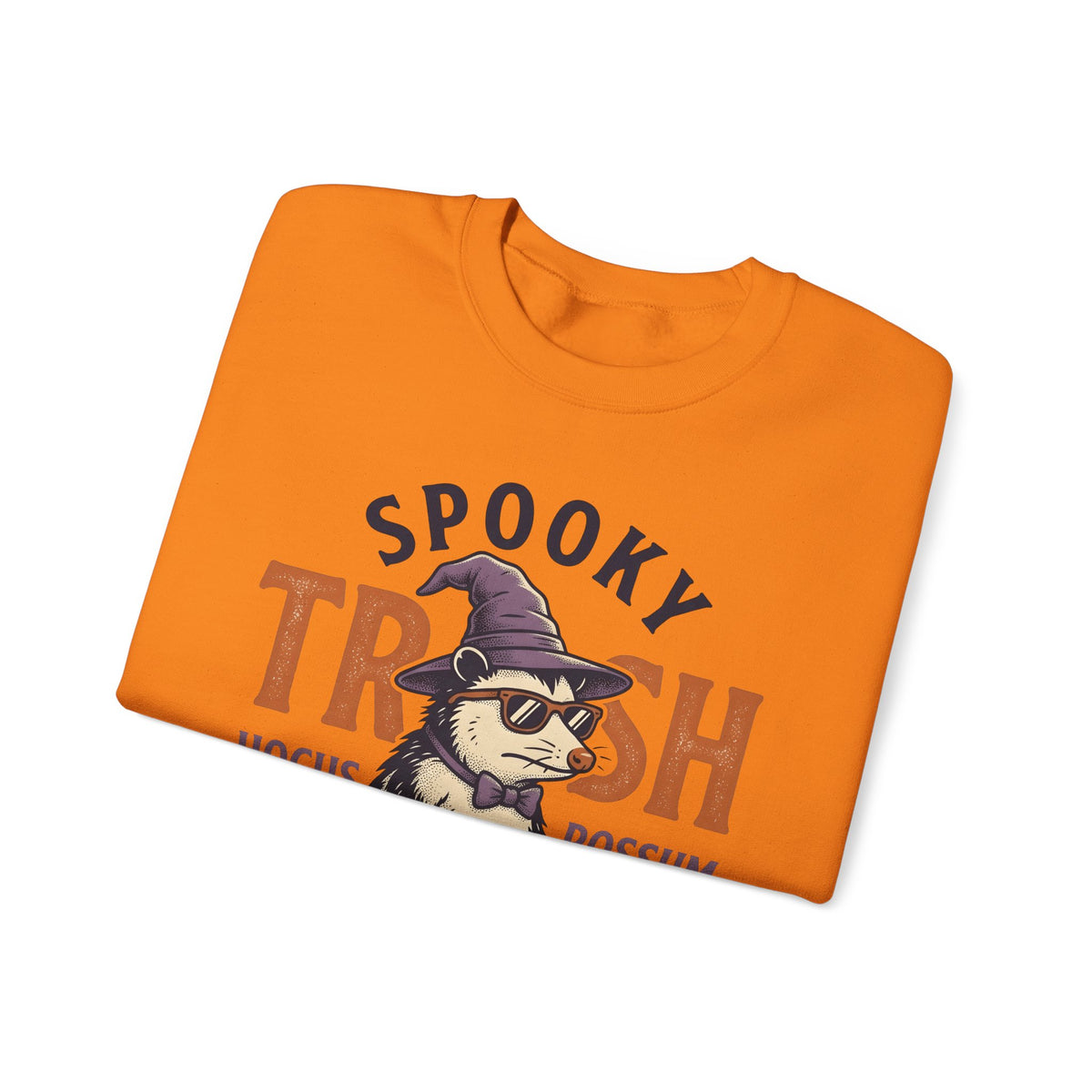 Possum Wizard Halloween Animal Gift Vintage Opossum Spooky Fan Retro Creature Hand Drawn Sweatshirt