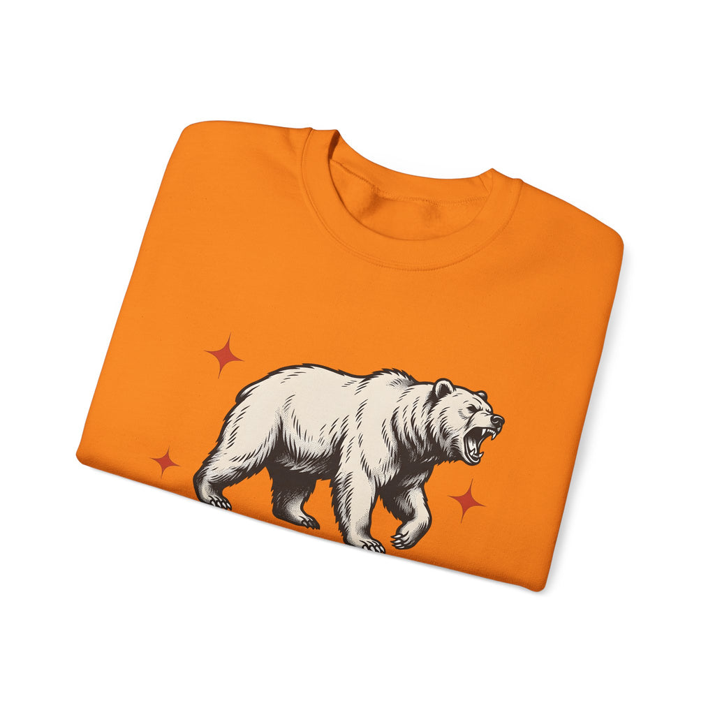 Grizzly Bear Sweatshirt Bear Animal Gift Women Vintage Sweatshirt Ursa Sweatshirt Bear Fan Grizzly Graphic Retro Star Sweatshirt