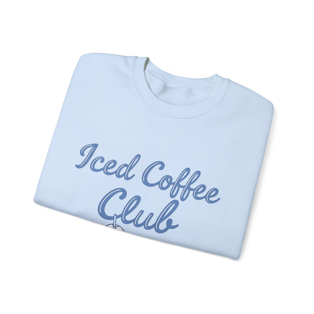 Iced Latte Glass Sweatshirt Coffee Cuisine Gift Women Fun Sweatshirt Glassware Sweatshirt Coffee Fan Java Graphic Illustration Clean Fingers Sweatshirt