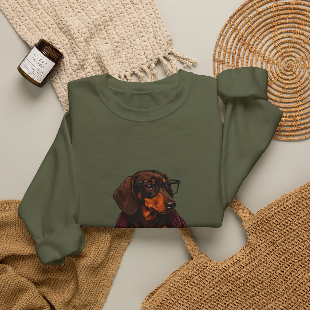 Dachshund Sweatshirt Dog Paperback Gift Women Animated Sweatshirt Wiener Dog Sweatshirt Dog Fan Doxie Sweatshirt Novelty Graphic Classic Literature Sweatshirt