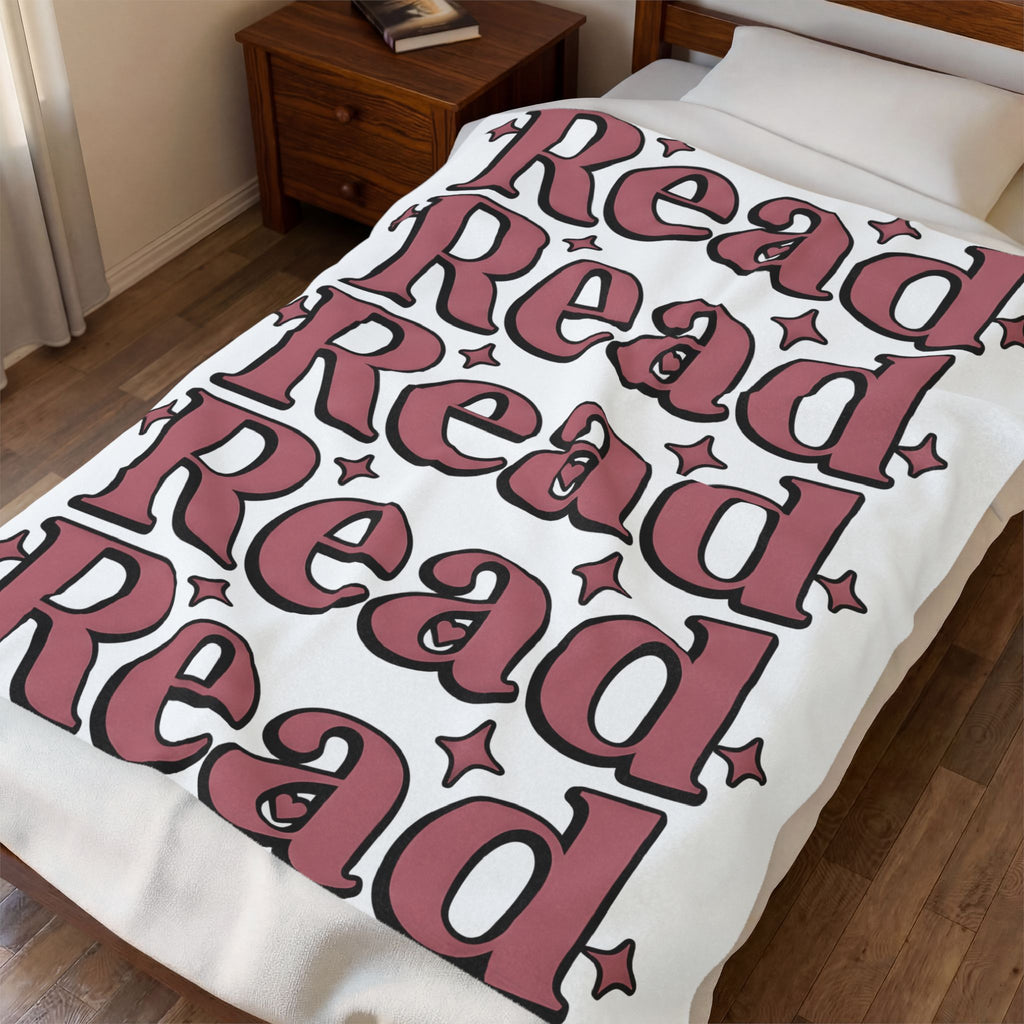 Stacked Lettering Blanket Book Instructor Gift Women Block Letters Blanket Typography Blanket Bibliophile Enthusiast Typography Blanket Teacher