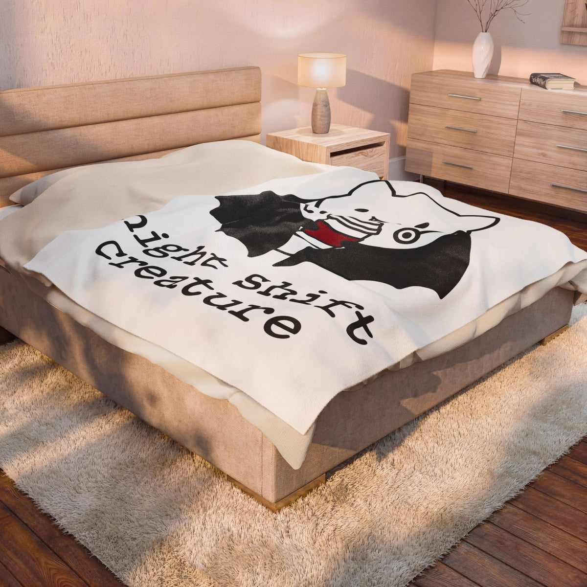Vampire Coffee Blanket Blanket Nurses Fall Gift Women Cartoon Blanket Coffee Cup Blanket Nurse Enthusiast Comic Blanket Autumn Graphic Clean Nurse