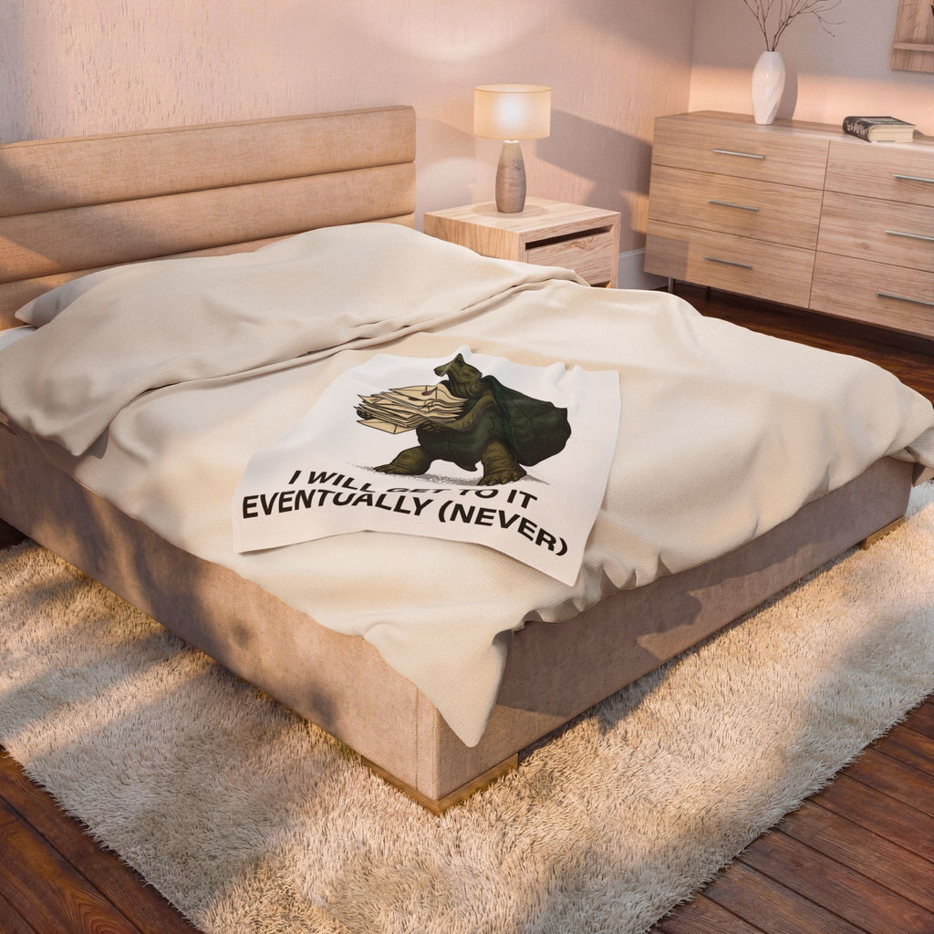 Turtle Post Blanket Funny Fauna Gift Women Old School Blanket Turtle Blanket Humor Fan Retro Blanket Wildlife Graphic Line Art Mailers Blanket