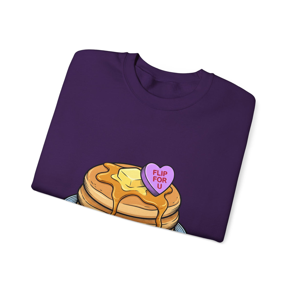 Pancakes Pile Sweatshirt Desserts Brunch Gift Women Comic Sweatshirt Pancake Stack Sweatshirt Sweets Fan Cartoon Sweatshirt Breakfast Graphic Design Graphic