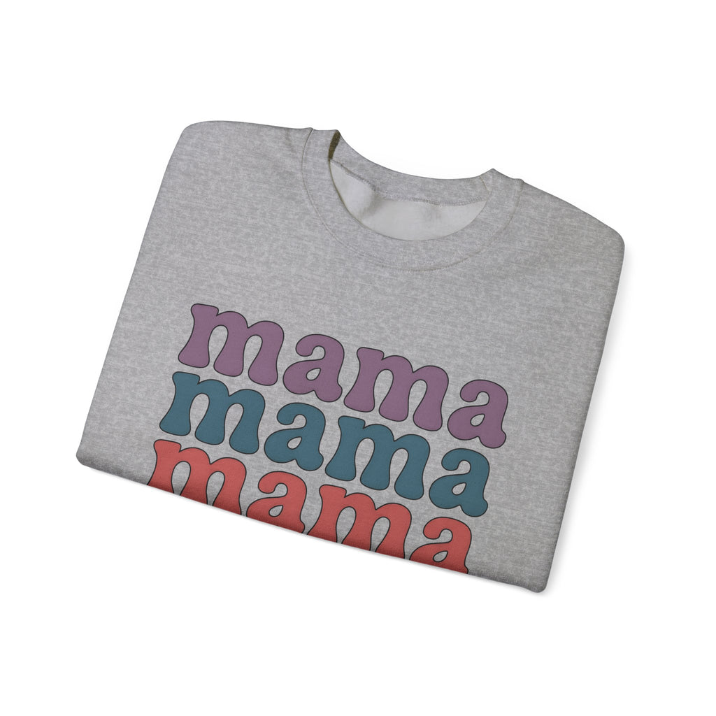 Retro Text Moms Family Gift Bold Typography Sweatshirt