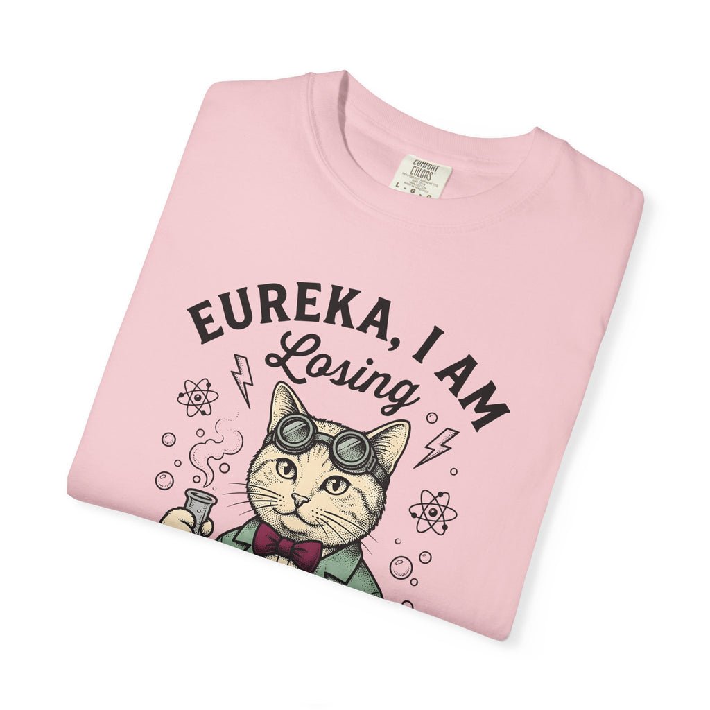 Scientist Cat T-Shirt Cat Science Gift Women Vintage T-Shirt Feline T-Shirt Cat Fan Retro T-Shirt Scientific Graphic Hand Drawn Beaker T-Shirt