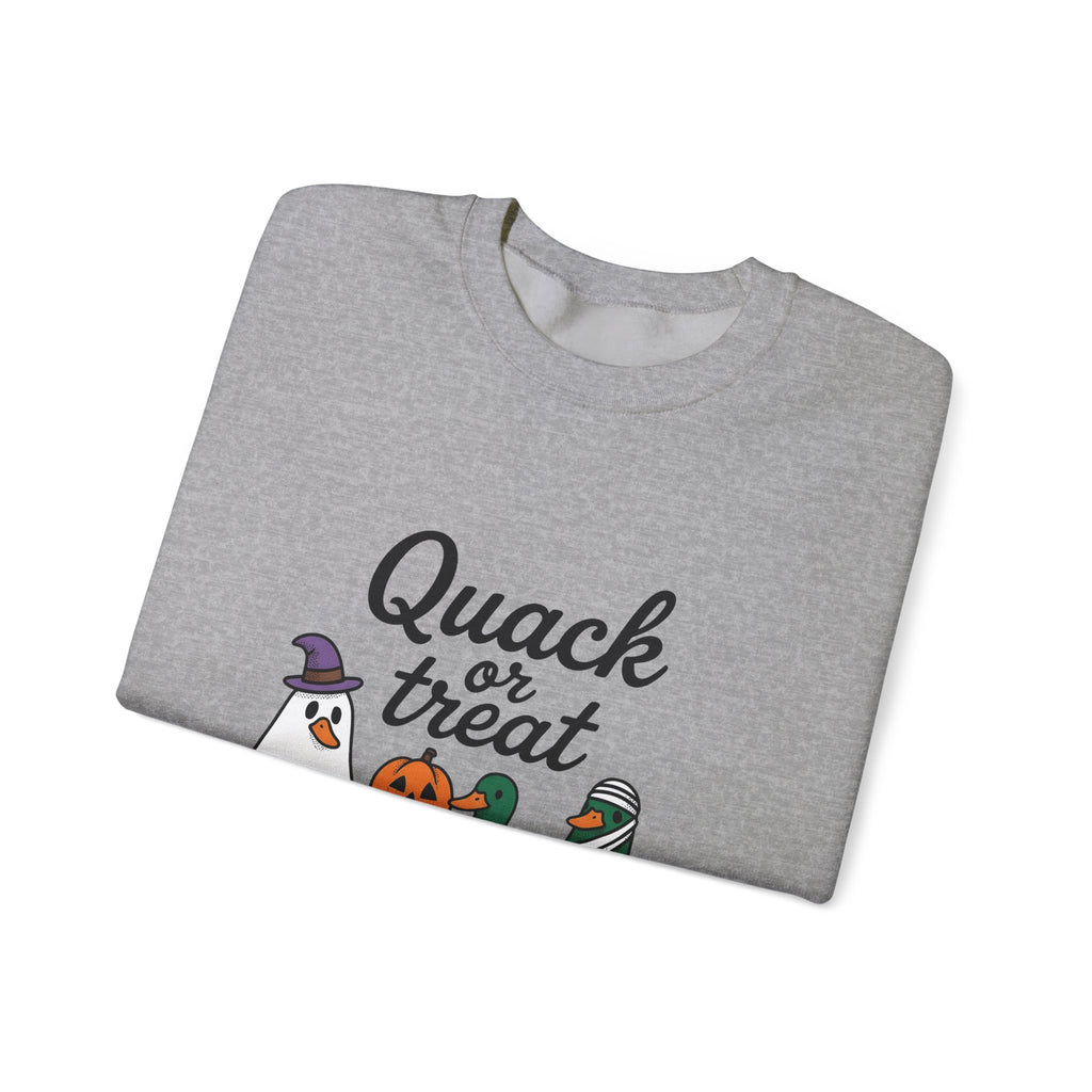 Duck Attire Sweatshirt Halloween Pets Gift Women Animated Sweatshirt Duckling Sweatshirt Spooky Fan Cartoon Sweatshirt Animal Graphic Hand Drawn Jack O Lantern