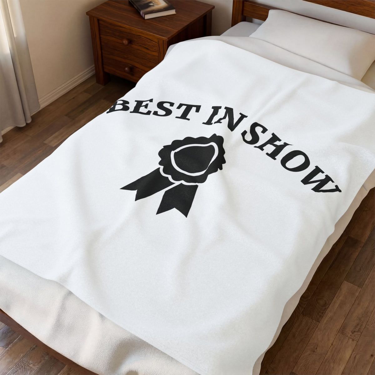 Award Ribbon Blanket Dog Competition Gift Women Minimalist Blanket Rosette Blanket Dog Fan Simple Blanket Championship Graphic Retro Badge Blanket