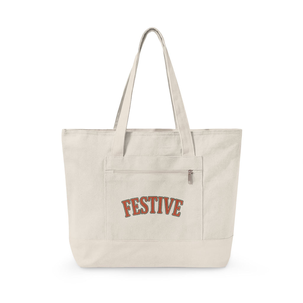 Vintage Lettering Christmas Seasonal Gift Rustic Typography Xmas Fan Holiday Seasonal Clean Tote Bag